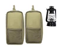 Fu-el Lot de 2 sacs de rangement pour lampe à huile, pochette pour lampe de cheval, anti-rayures, poignées extra résistantes pour la randonnée, la pêche, la randonnée, les voyages en plein air