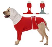FUAMEY Combinaison chirurgicale respirante pour chien mâle et femelle, alternative au cône de la honte, alternative au léchage, combinaison pour chien mâle après une chirurgie neutre, corgi (rouge