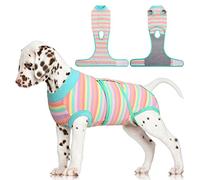 FUAMEY Combinaison de Convalescence pour Chiens et Chats après Une Chirurgie, Combinaison chirurgicale Douce et Respirante avec Collier électrique et cône, Anti-léchage des plaies, pour Animaux de