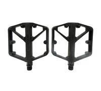 FUANA 1 paire de pédales de vélo pour vélo de montagne et de route, en alliage d'aluminium avec roulements DU, design antidérapant, 15 x 13 cm, pour kit de réparation de vélo noir/blanc/rouge/gris