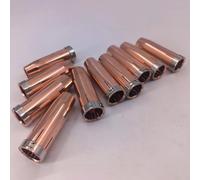 FUANA 145.0132 Lot de 10 torches de soudage à gaz coniques MIG/TIG Diamètre 14 x 24 mm Longueur 76 mm Cuivre
