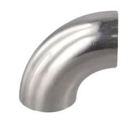 FUANA 304 pour raccord coudé à 90 degrés en acier inoxydable, systèmes de tuyauterie industrielle estampés et soudés 25 x 1,2 x 65 coude