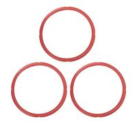 FUANA 6QT Lot de 3 bagues d'étanchéité en silicone - Accessoire de rechange pour autocuiseur électrique - Compatible avec Instant Pot IP-DUO/IP-LUX/Ultra Series - Accessoires rouges et blancs