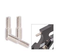 FUANA Adaptateur à vis à double extrémité 7 mm à 6 mm pour filetage 1/4-20 et 5/16-24, connecteur de conversion en acier inoxydable, kit de réparation de vélo 3/6/12 pièces