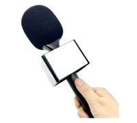 FUANA Adaptateur de microphone portable pour DJI Mic pour Moma pour Rode Go pour Relacart, avec mousse pare-brise, 30 x 8 x 8 cm, câble d'écouteurs noir