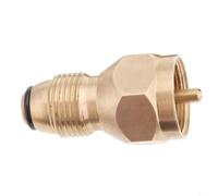 FUANA Adaptateur de recharge de propane pour bouteilles Coleman de 0,5 kg, coupleur de réservoir de gaz LP en laiton avec égalisation de pression, solution de remplissage rapide et sûre