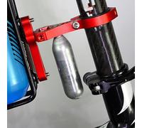 FUANA Adaptateur de support de bouteille d'eau en alliage d'aluminium pour guidon, tige de selle, angle réglable avec entretoises 22,2/25,4/31,8 mm, kit de réparation de vélo