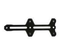 FUANA Adaptateur porte-bouteille en alliage d'aluminium pour double porte-bidon - Convient aux vélos de route, de montagne, électriques et enfants - Kit de réparation de vélo noir