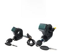 FUANA Antivol de guidon de scooter électrique avec affichage numérique et clé étanche pour modèles de 10 pouces, noir, matériau ABS Kit de réparation de vélo