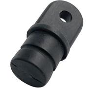 FUANA Auvent de bateau en nylon, couvercle supérieur pour bimini, support de tube de 1,6 cm, matériel en plastique noir, pour résistance à l'usure de qualité marine