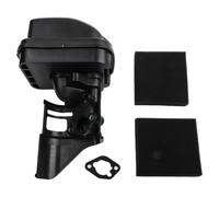 FUANA Boîte de filtre à air pour moteurs 212 cc, compatible avec 69730 68120, construction en plastique avec joint et 2 éponges, noir