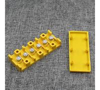 FUANA Boîte de jonction pour contrôleur de vélo électrique pour connexion de fil de moteur de vélo électrique, isolation en bakélite, résistant à la chaleur, bornier à 3/5/6 fils