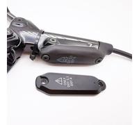 FUANA Bouchon de réservoir de frein pour série SRAM Guide et Code - Couvercle en aluminium CNC avec protection scellée, 30 x 30 x 10 mm, kit de réparation de vélo noir