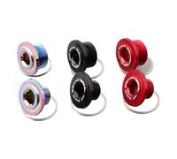 FUANA Boulon de vilebrequin auto-extractible pour vélo Rotor Aldhu 24/30 mm, alliage d'aluminium, kit de réparation de vélo noir/rouge/arc-en-ciel