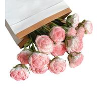 FUANA Bouquet de roses tissé à la main : décoration robuste et facile d'entretien pour toutes les occasions