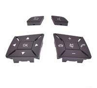 FUANA Bouton de commande au volant multifonction pour Mercedes - Compatible avec Classe C Classe E Classe A Classe B GLK CLA GLA (marron)