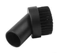 FUANA Brosse à épousseter ronde en crin de cheval de 32 mm de diamètre pour aspirateur compatible avec Haier et modèles en noir/blanc (noir)