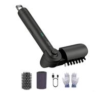 FUANA Brosse de barbecue électrique rotative à 180° avec 7 angles réglables, moteur à couple élevé, rechargeable USB-C, faible bruit, pour grilles en porcelaine et fonte d'acier inoxydable (7,4 V-5400