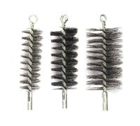 FUANA Brosse ronde de nettoyage pour cheminée - Brosse de nettoyage en fil d'acier pour poêle et chaudière, accessoires de radiateur 50 mm/60 mm/120 mm