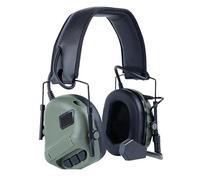 FUANA Cache-oreilles de chasse légers avec amplification sonore et microphones intégrés pour une meilleure connaissance de la situation, ajustement réglable, câble d'écouteurs de 26 x 17 x 12 cm