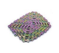 FUANA Campagnolo 8/9/10 vitesses pour VTT et vélo de route en acier léger 116 maillons avec boucle de sécurité, 6/7/8 vitesses