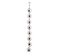 FUANA Carillon décoratif en métal avec chaîne de pluie en forme de papillon pour extérieur, jardin, terrasse, jaune, 16 cm (cloche)