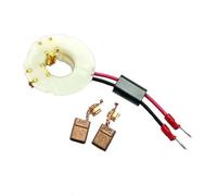 FUANA CB-440 Lot de 3 balais de charbon et support 638895-7 pour outils électriques Makita BTD146 BTW152 DTD146 BTD140