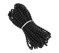 FUANA Chaîne de store enrouleur noir de 10 m avec 10 paires de connecteurs et câble d'embrayage à sertir en plastique pour stores romains verticaux, fenêtre de maison (chaîne de 10 m)