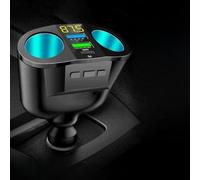 FUANA Chargeur de voiture rapide multi-ports 200 W avec USB-C PD et lecture de musique, compatible avec ordinateurs portables, tablettes, téléphones, véhicules 12 V-24 V