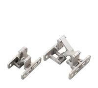 FUANA Charnière invisible réglable en acier inoxydable pour portes lourdes, capacité de charge de 50 kg/100 kg, pour une stabilité durable, pour des applications polyvalentes d'armoire et de placard