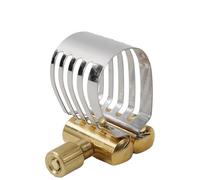 FUANA Clip en métal de ligature de saxophone pour saxophone soprano alto ténor, design à vis unique, support de anches en métal de qualité supérieure, 1 lot B