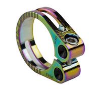 FUANA Collier de serrage pour tige de selle de VTT 31,8 mm 34,9 mm pour serrure creuse, alliage d'aluminium anodisé CNC, léger, pour tige de selle de 27,2/28,6 mm, kit de réparation de vélo