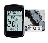 FUANA Compteur de vélo sans fil avec compteur de vitesse GPS et compteur kilométrique, écran LCD de 6,1 cm, autonomie de la batterie 28 h, rétro-éclairage marche/arrêt, pour utilisation en extérieur