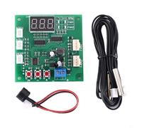 FUANA Contrôleur de température PWM 4 fils double canal pour ventilateur DC 8-60 V avec affichage LED et sonde pour moteurs de refroidissement