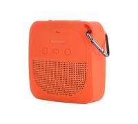FUANA Coque antichoc en silicone pour haut-parleur portable Bose SoundLink, housse de protection légère avec design anti-chute, convient pour 35,6 x 33 x 10,2 cm, orange