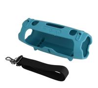 FUANA Coque de protection en silicone pour haut-parleur JBL Charge 6 avec bandoulière, design anti-chute, léger et portable pour câble d'écouteurs, voyage en plein air