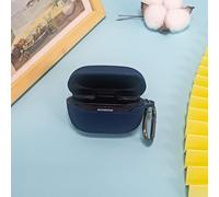 FUANA Coque de protection en silicone pour JBL Endurance Race 2 - Résistante aux chocs - Étanche à 360° - Résistante à la transpiration - Avec mousqueton et câble pour écouteurs - Noir