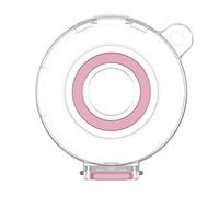 FUANA Coque de protection pour chargeur Oura Ring Gen3, coque en PC avec interrupteur intégré, design compact pour une utilisation portable, câble d'écouteurs gris/violet/rose