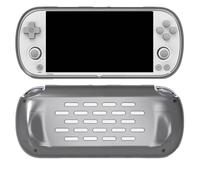 FUANA Coque de protection pour console TRIMUI SMART-PRO, poignée en TPU souple, design ergonomique, ajustement précis 192 x 83,6 x 26,5 mm, câble d'écouteurs blanc/gris