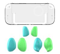 FUANA Coque de protection pour Nintendo Switch2, coque en ABS transparent avec poignées ergonomiques, ajustement précis pour les ports et boutons, câble d'écouteurs 24 x 10 x 1,9 cm