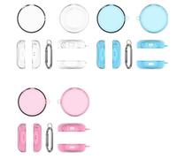 FUANA Coque de protection transparente en TPU pour Soundcore Sleep A20, compact 7,9 x 7,1 x 2 cm, résistante aux rayures, pour câble d'écouteurs transparent/bleu/rose options