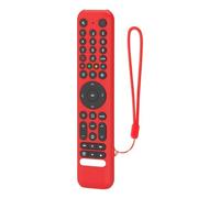 FUANA Coque en silicone souple pour télécommande TCL RC716/RC833 - Coque de protection antichoc et anti-rayures avec cordon - Peau douce pour manette de télévision (noir)
