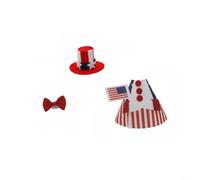 FUANA Costume d'oie créative sur le thème du jour de l'indépendance mexicaine - Tenue festive de 17,8 cm avec ombrero pour décoration de bureau, fête Cinco de Mayo et présentations de vacances (B)