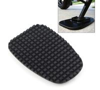 FUANA Coussinet de béquille de moto antidérapant pour les surfaces douces comme le sable et le gravier, tapis de stabilité en plastique durable, 90 x 60 mm, noir