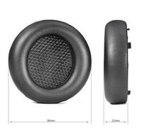 FUANA Coussinets d'oreille en gel de refroidissement Alienware AW920H et bandeau de remplacement en silicone 90 x 90 x 25 mm Noir pour câble d'écouteurs confort prolongé