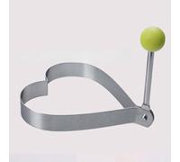 FUANA Crêpes en acier inoxydable pour ensemble d'œufs, crumpets et petit-déjeuner en forme de cœur/fleur/étoile/cercle, qualité alimentaire, passe au lave-vaisselle