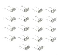 FUANA Dents de rechange pour tondeuse à gazon 29272 en acier à ressort pour Greenworks 27022 2500600G, argent, 18/20/36/54 pièces (18 pièces)