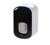 FUANA Distributeur automatique de dentifrice mural et presse-dentifrice, support de brosse à dents en ABS sans contact pour salle de bain, tige de rétroviseur grise