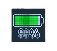 FUANA Écran LED Pixel Art programmable, 32 x 32 cm, cadre numérique pour décoration d'intérieur et configuration de jeu, créativité à faire soi-même avec fonction horloge intégrée, câble d'écouteur