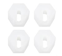 FUANA Écrous de rechange pour machine à soda SodaStream pour Crystal 1.0 2.0 et modèles Source, construction en plastique blanc, prévention des fuites pour une carbonation constante (4 pièces)
